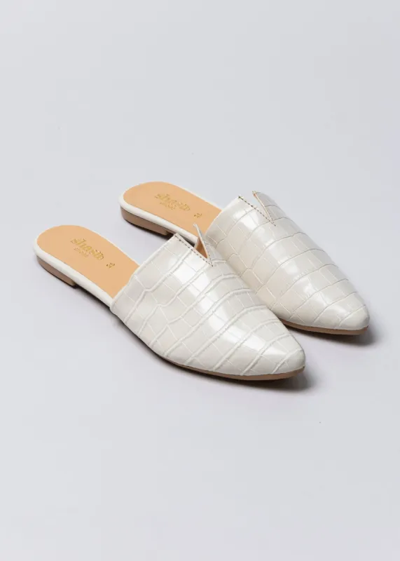 Flat mula corte v puntal cocodrilo sold by Shasa