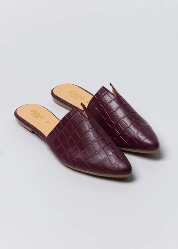 Flat mula corte v puntal cocodrilo sold by Shasa