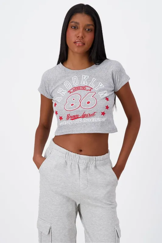 Playera Crop Brooklyn sold by Shasa