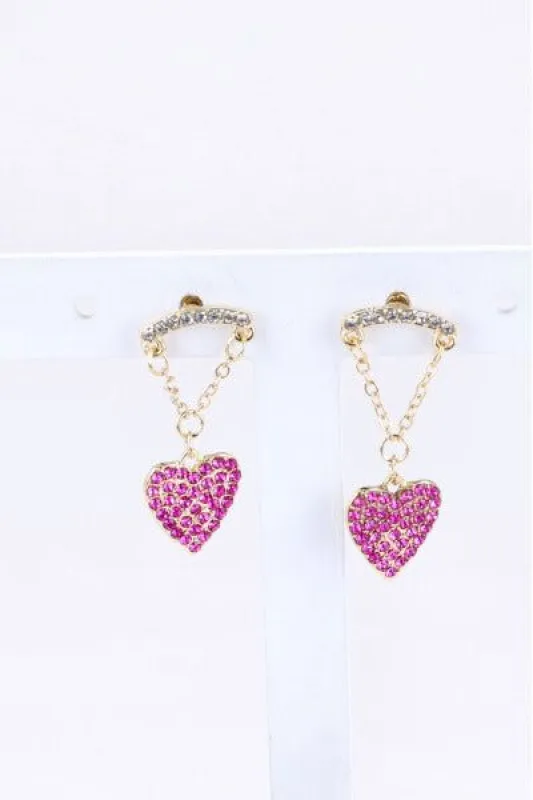 Aretes Corazon Multibrillos sold by Shasa