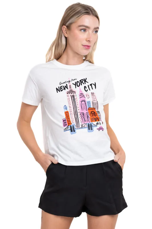 Playera manga corta New York City sold by Shasa