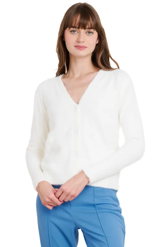 Sueter tejido manga larga botones sold by Shasa