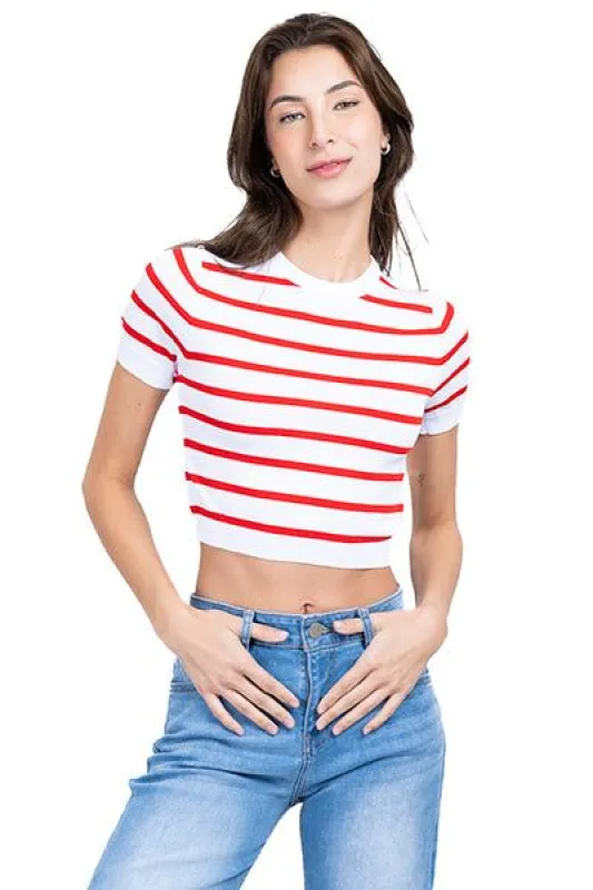 Top Rayas Manga Corta sold by Shasa