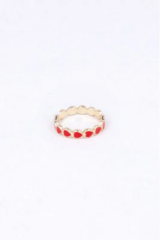Anillo Metálico Corazones sold by Shasa