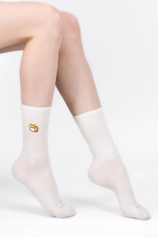 Calcetas Bordado Gato sold by Shasa