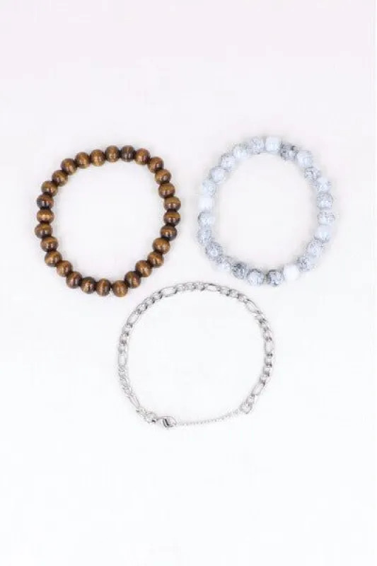 Set 3 pulseras multidiseños sold by Shasa