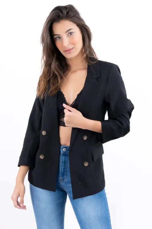 Saco botones bolsillo solapa sold by Shasa