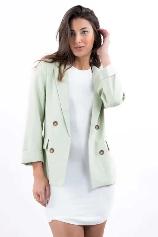 Saco botones bolsillo solapa sold by Shasa