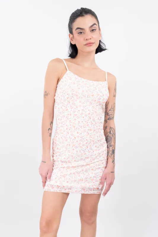 Vestido mini mesh floreado sold by Shasa