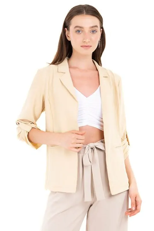 Saco manga plisada botón sold by Shasa