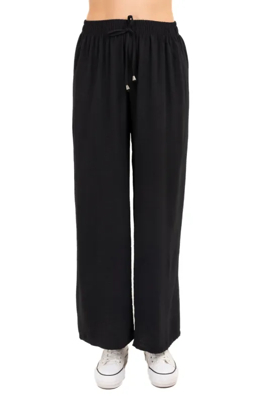 Pantalón wide leg cintura elástica sold by Shasa