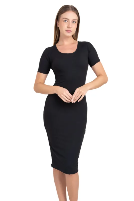 Vestido midi bodycon liso sold by Shasa