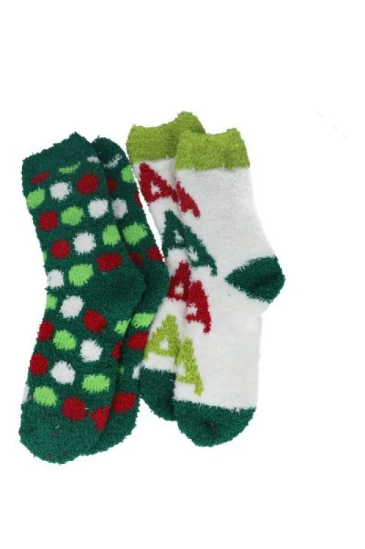 Set 2 pares calcetines navideños sold by Shasa