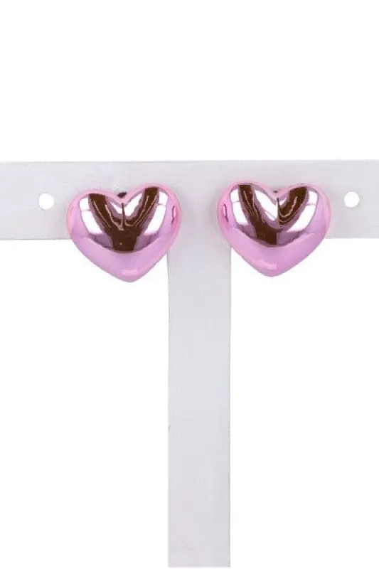 Aretes Corazón Monocolor sold by Shasa