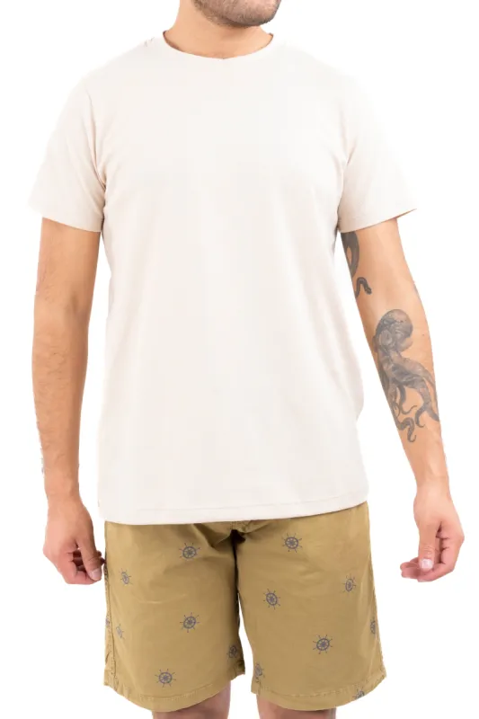 Playera cuello redondo textura waffle sold by Shasa