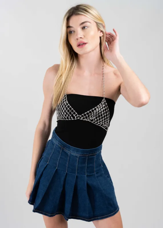 Top cadena brillos sold by Shasa