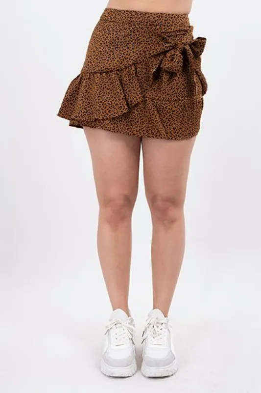 Falda mini estampado animal print sold by Shasa