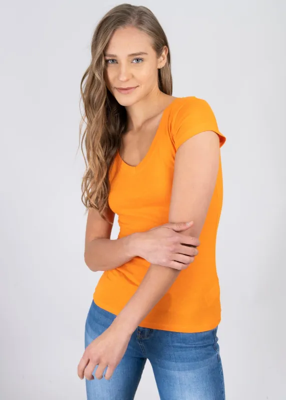 Blusa manga corta cuello v sold by Shasa
