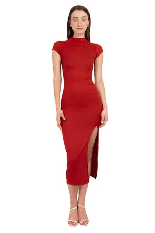 Vestido Maxi Bodycon Abertura Pierna sold by Shasa