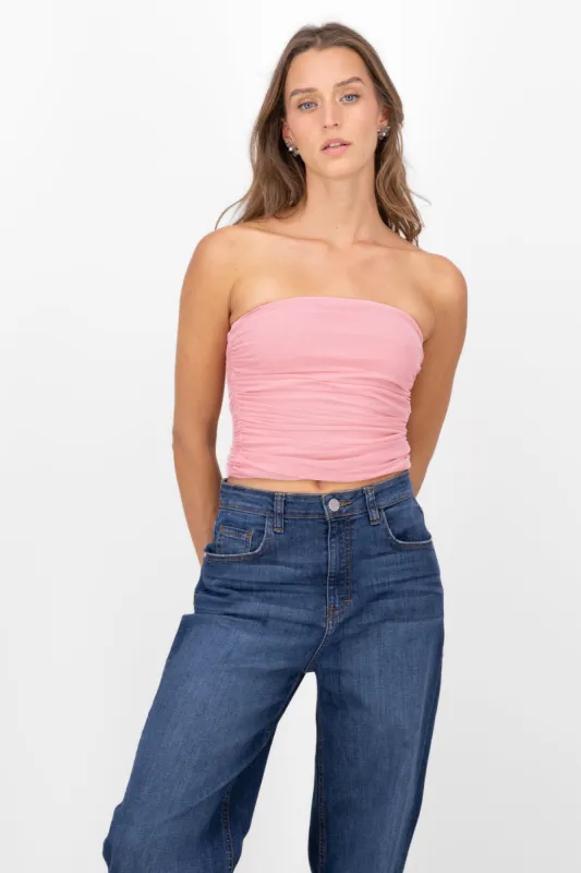 Top Mesh Strapless Mesh sold by Shasa