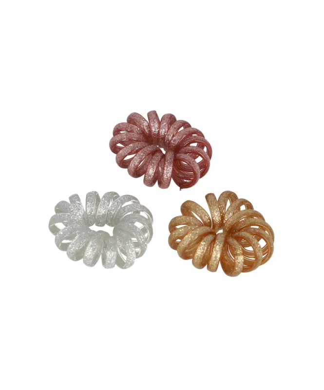 Set 3 ligas teléfono glitter sold by Shasa