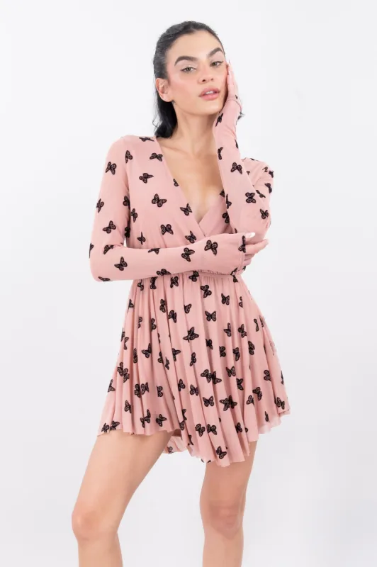 Vestido mini mesh mariposas sold by Shasa