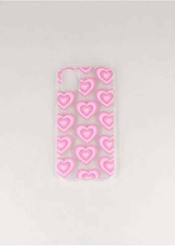 Funda celular i11 XR corazones sold by Shasa