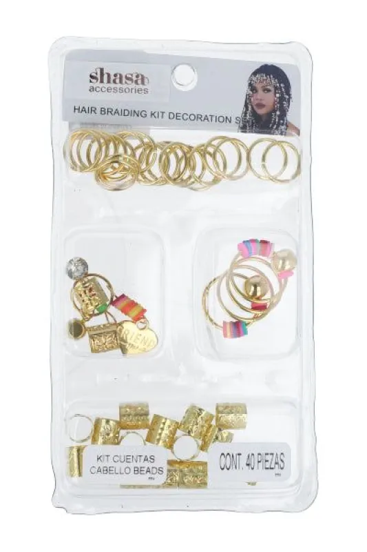 Kit cuentas decoración cabello sold by Shasa