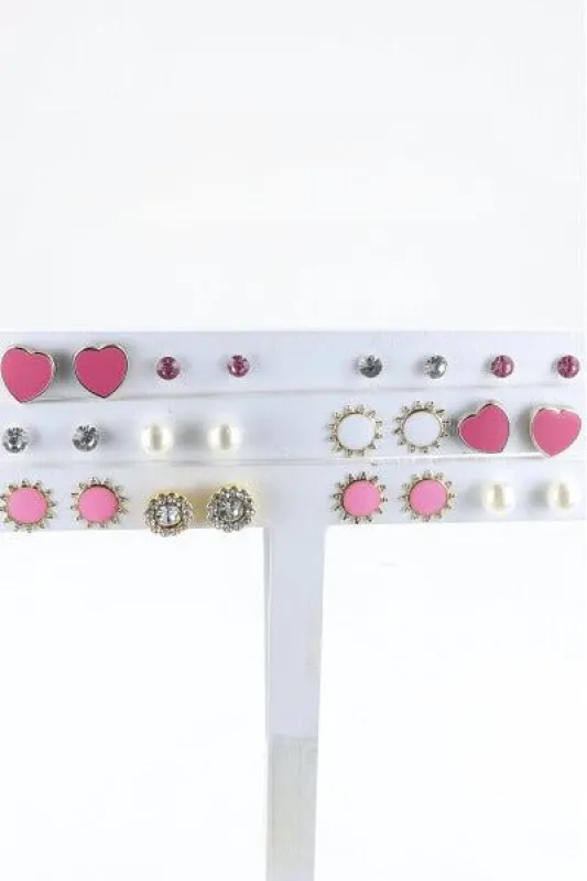 12 Pr Aretes Corazon sold by Shasa