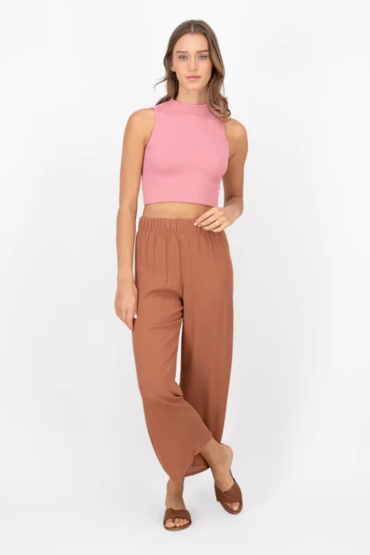 Pantalón Wide Leg Cintura Elástico sold by Shasa