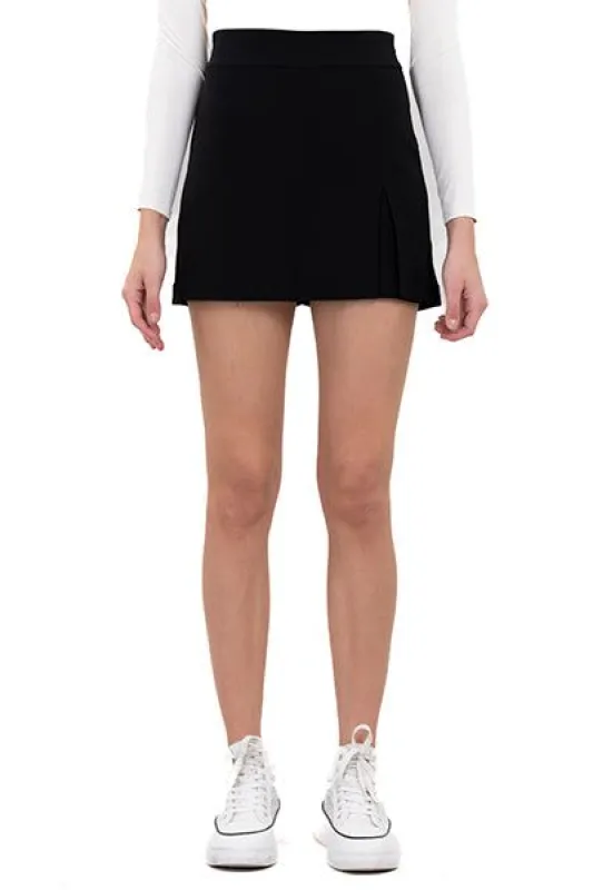 Falda short monocolor abertura sold by Shasa