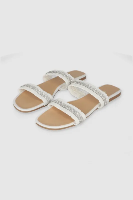 Sandalia Rugosa Resorte Brillo sold by Shasa