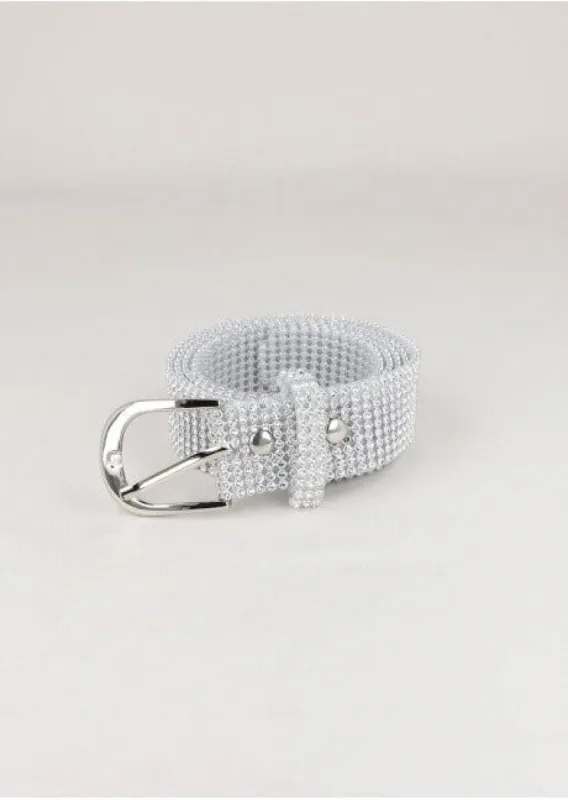 Cinturón transparente brillos sold by Shasa