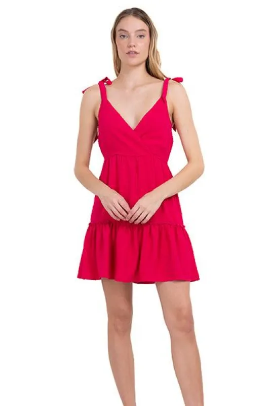 Vestido Mini Escote Cruzado Olan sold by Shasa