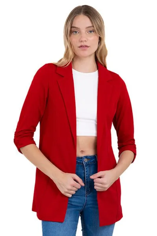 Saco liso mangas fruncido sold by Shasa