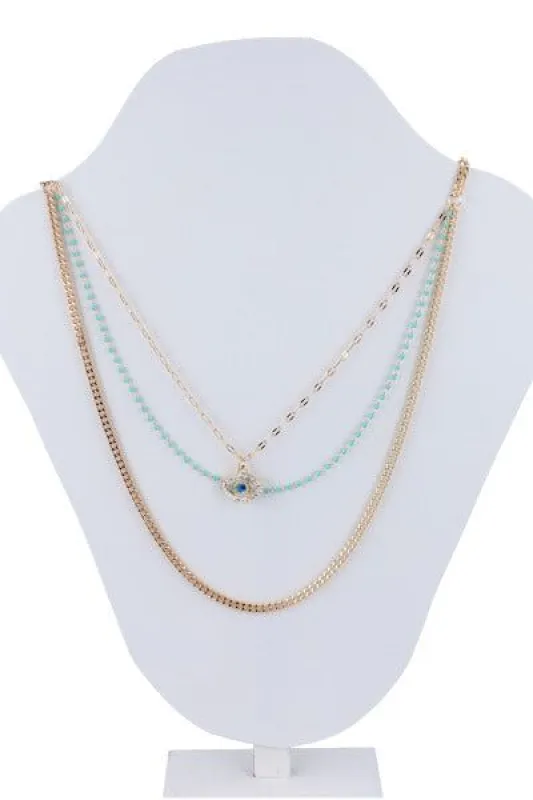 Collar 3 capas ojo sold by Shasa