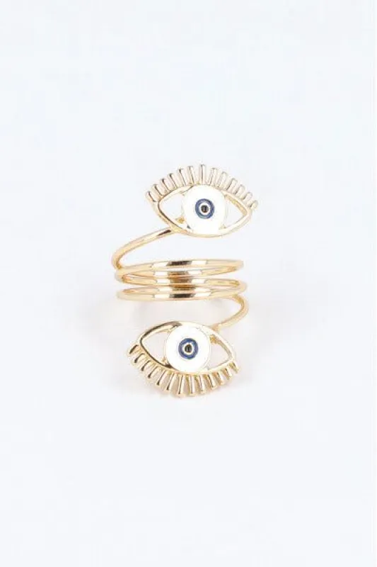 Anillo espiral ojos sold by Shasa