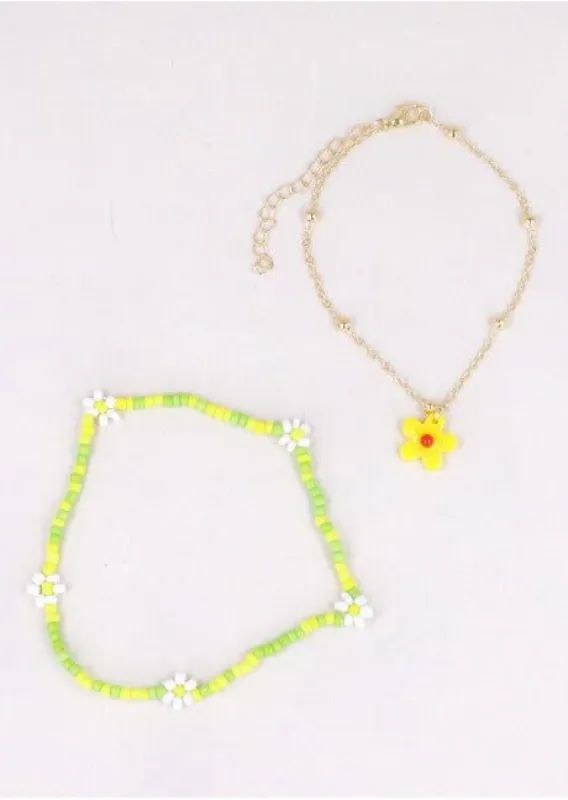 Set 2 Anklets Flores sold by Shasa