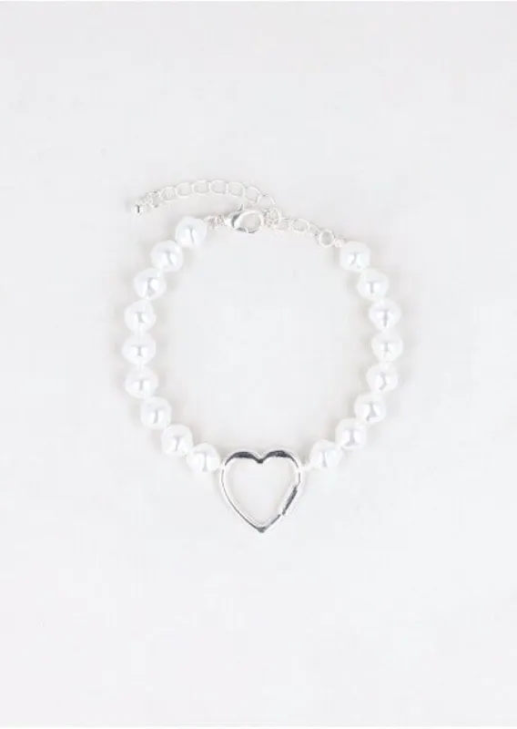 Pulsera Perlas Corazon sold by Shasa