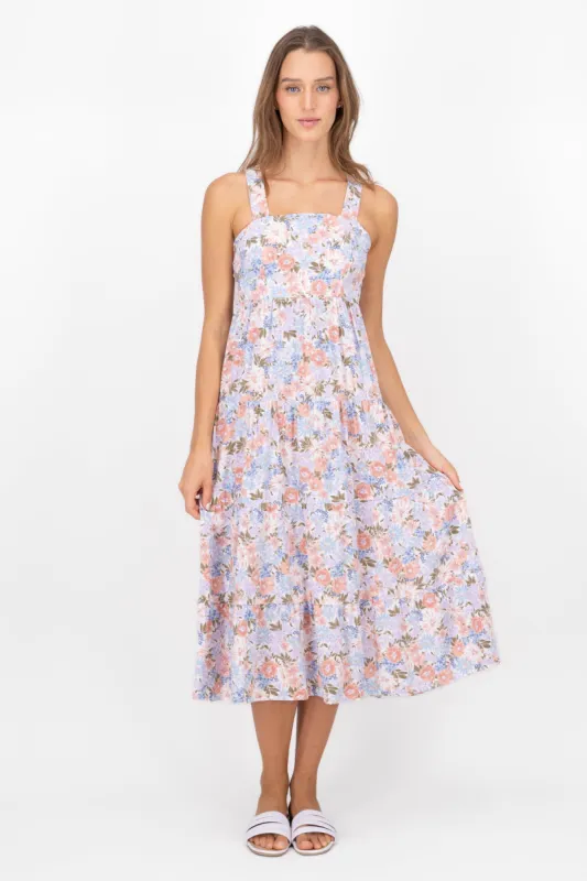 Vestido Largo Tirantes Estampado Flores sold by Shasa