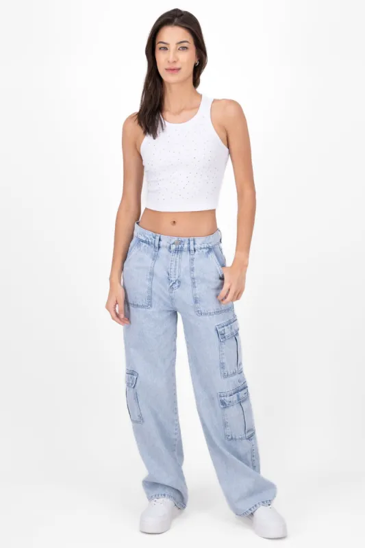 Jeans Cargo 3 Bolsas sold by Shasa