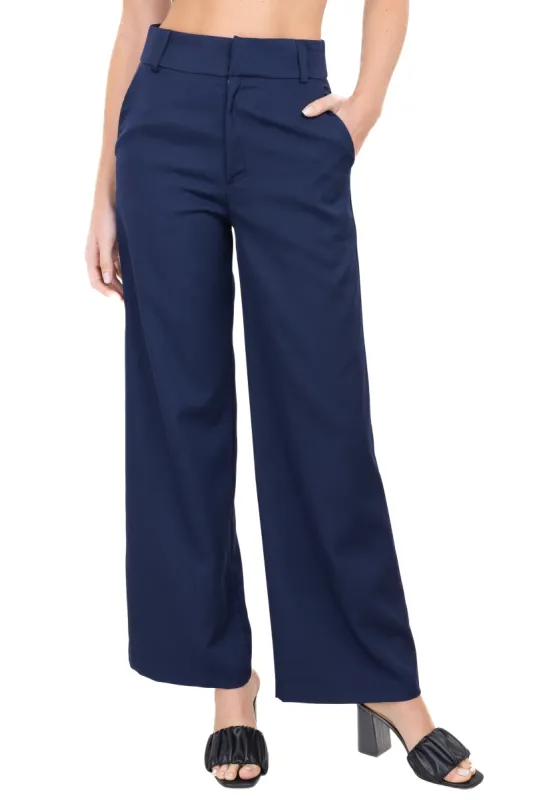 Pantalón recto cintura alta sold by Shasa