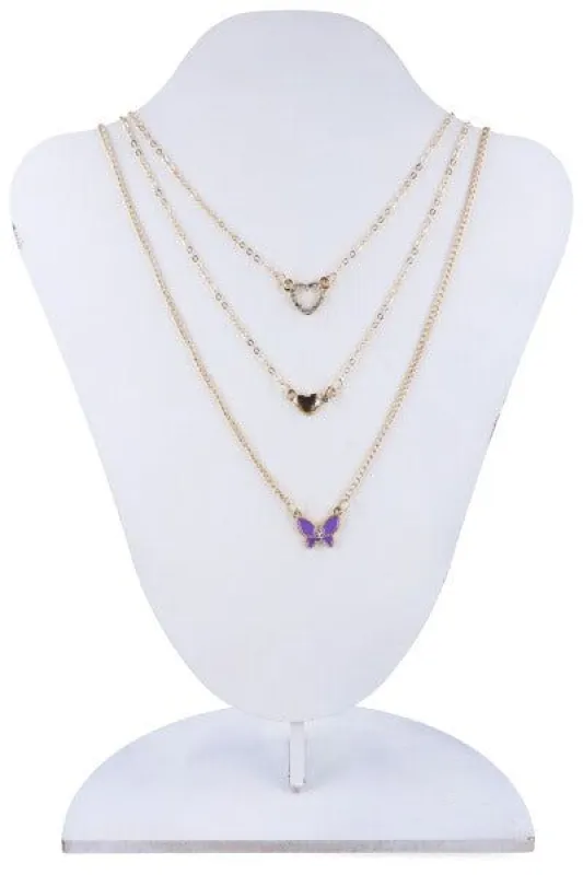 3C Collar Corazon Mariposas sold by Shasa