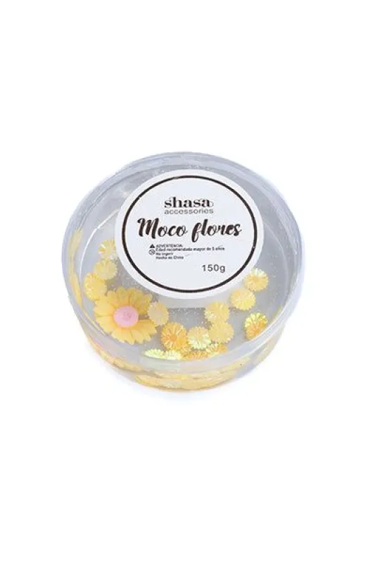 Moco flores multicolor sold by Shasa