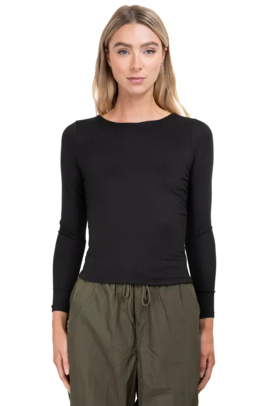 Top doble tejido manga larga sold by Shasa