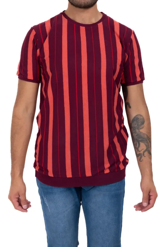 Playera rayas cárdigan sold by Shasa