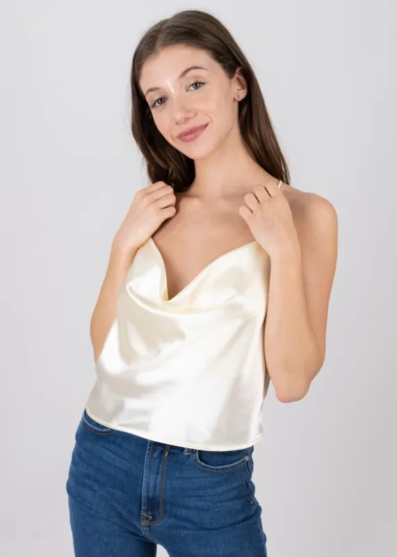 Top tirantes drapeado sold by Shasa