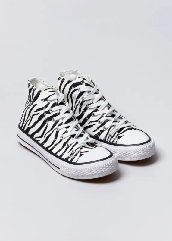 Tenis botín canvas animal print sold by Shasa