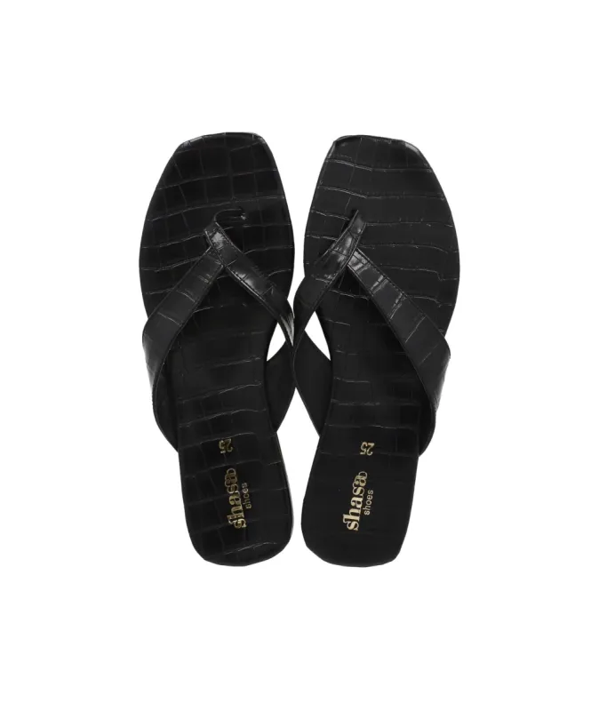 Sandalia pata de gallo croco sold by Shasa