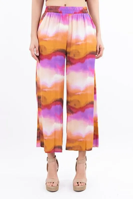 Pantalón wide leg tie dye sold by Shasa
